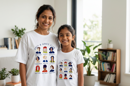 Mom-Daughter Twinning Tee "Grit & Grace"