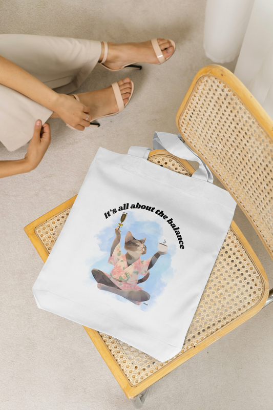 Balanced Tote Bag - White