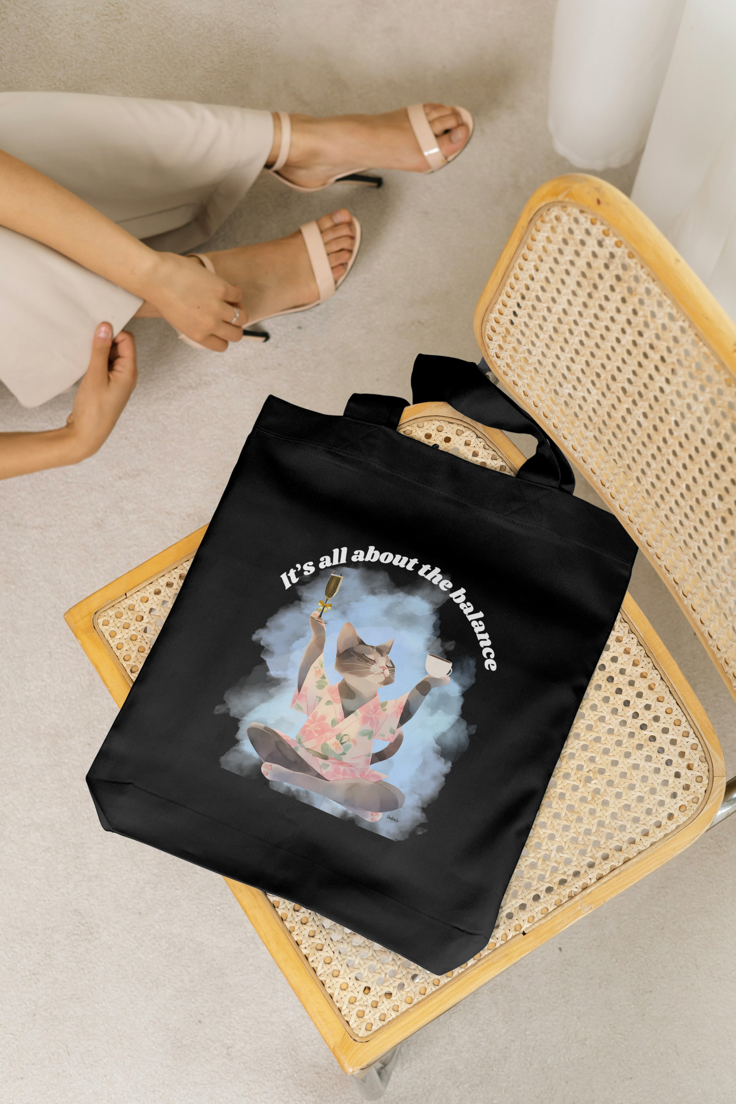 Balanced Tote Bag - Black