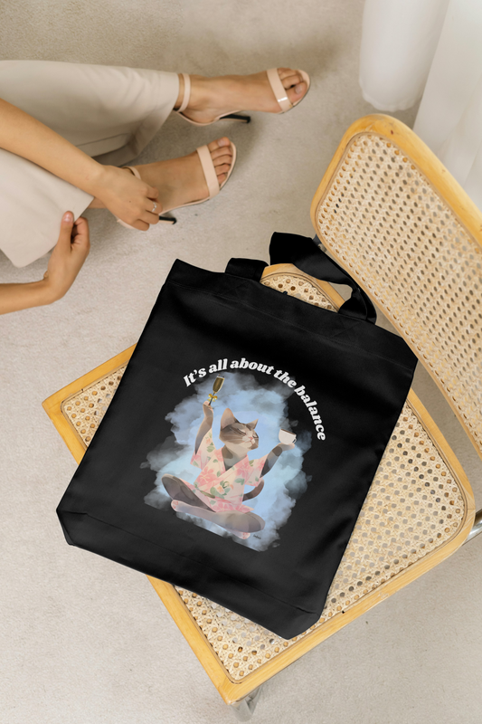 Balanced Tote Bag - Black