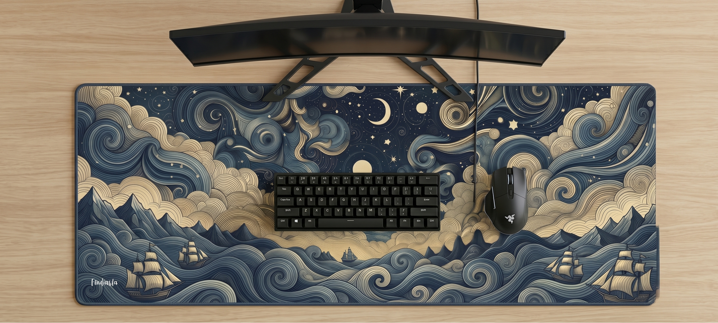 Nocturnal Voyage Desk Mat 80x33cm