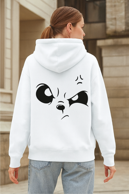 Fierce Mood Unisex Hoodie - White