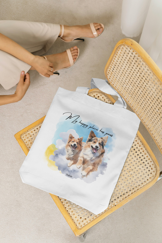 Pawfect Happy Place Utility Tote Bag