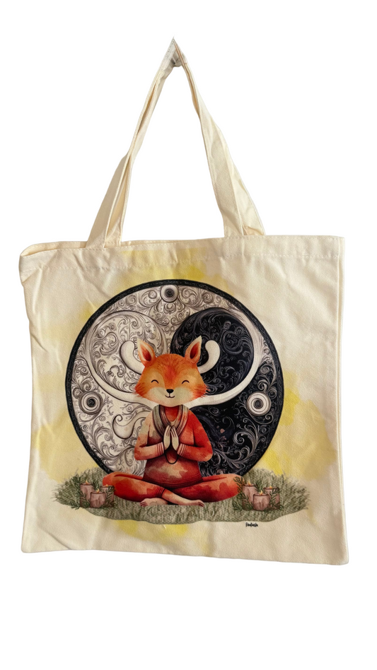 Yin Yang Canvas Tote Bag