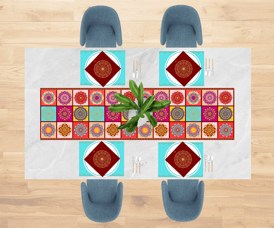 Mandala Majesty Table Linen Set for 4