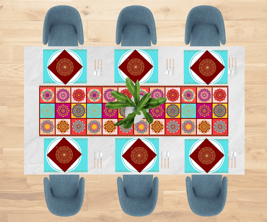 Mandala Majesty Table Linen Set for 6