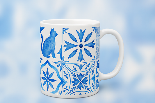 Tile Design Mug - White