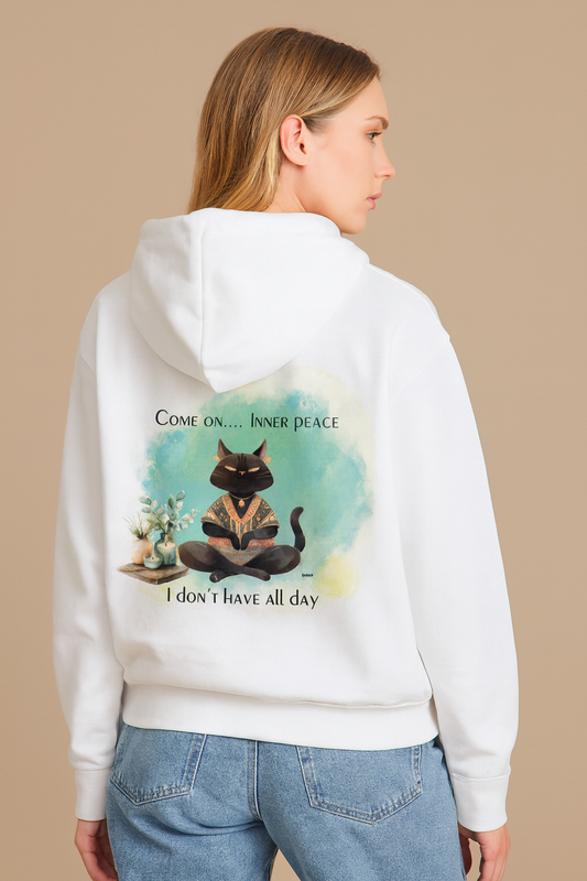 Zen Cat Zip Hoodie