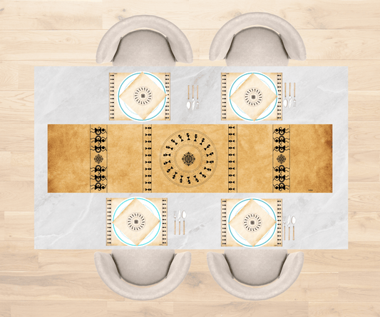 Warli Celebration Table Linen Set for 4