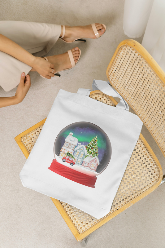 Christmas Snow Globe Utility Tote Bag
