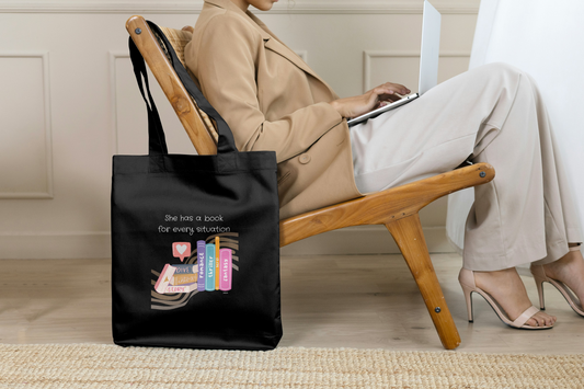 Book Lovers Tote Bag for Her
